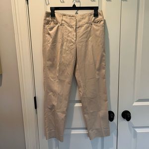 White House black-market slim ankle size 4 regular. Khaki pants.